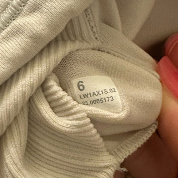 Lululemon Ebb to Street Tank Top - Ivory or Bone SZ 6 - Picture 2 of 5